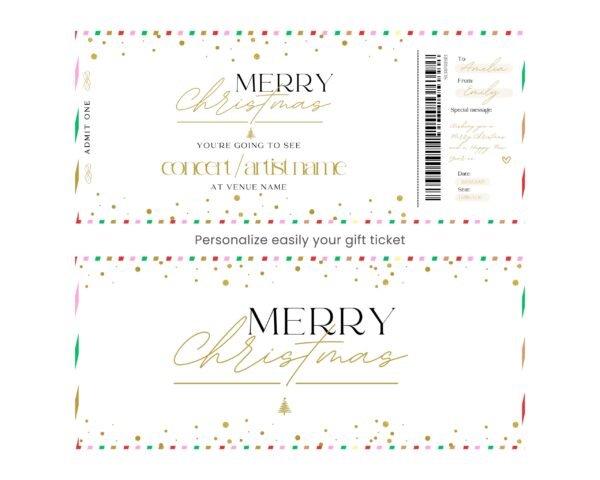 Editable Surprise Concert Ticket | Canva editable | Template #025 - Image 2