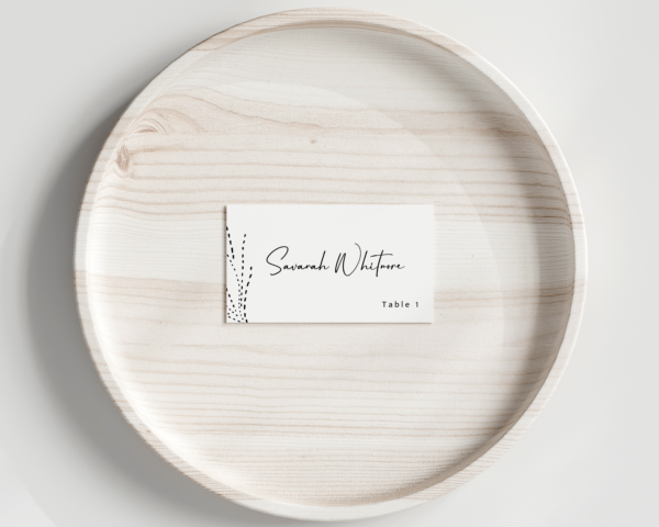 Printable minimalist Place card | Canva editable | Template #008 - Image 6